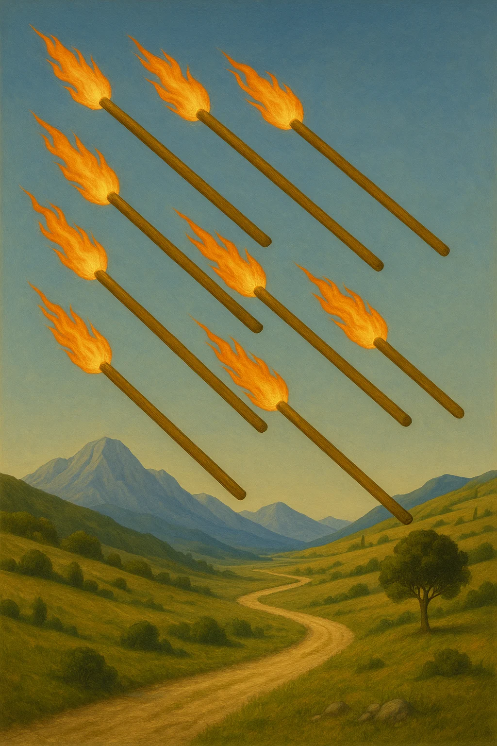 Eight of Wands tarot card