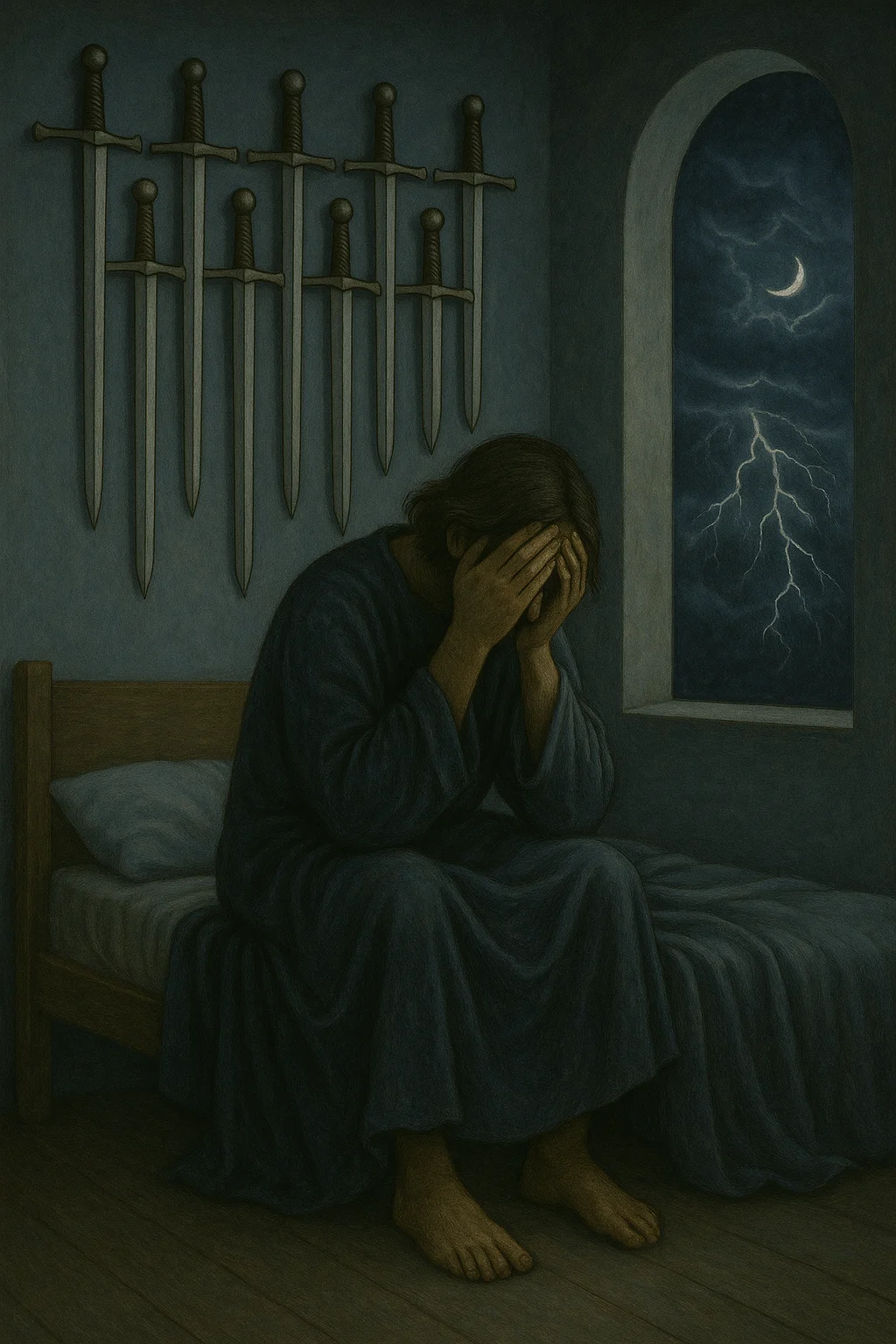 Nine of Swords tarot card