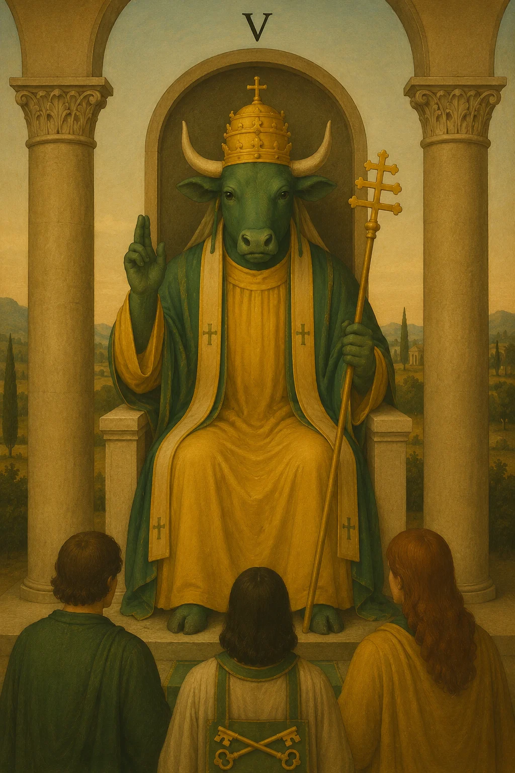 The Hierophant tarot card