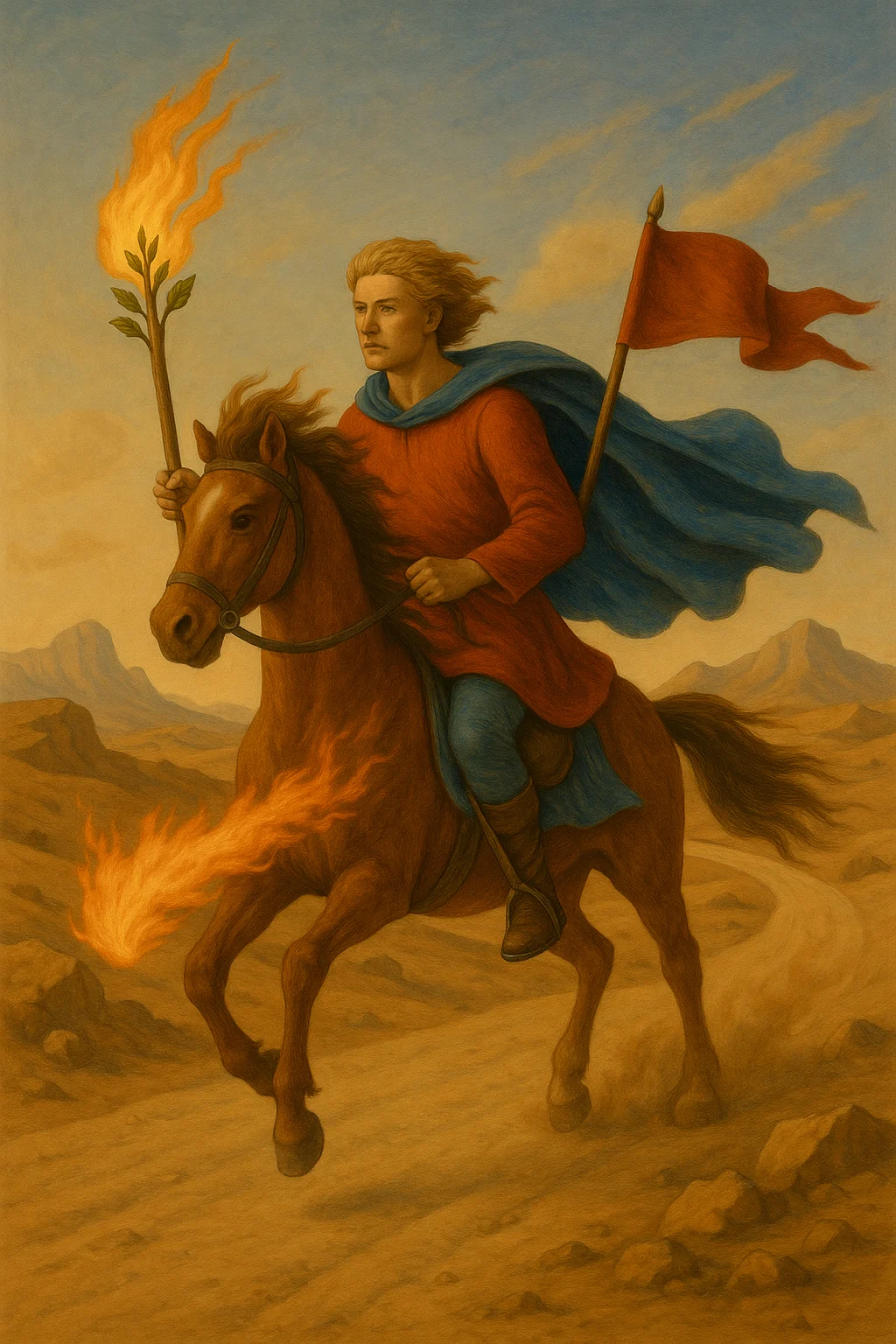 Knight of Wands tarot card