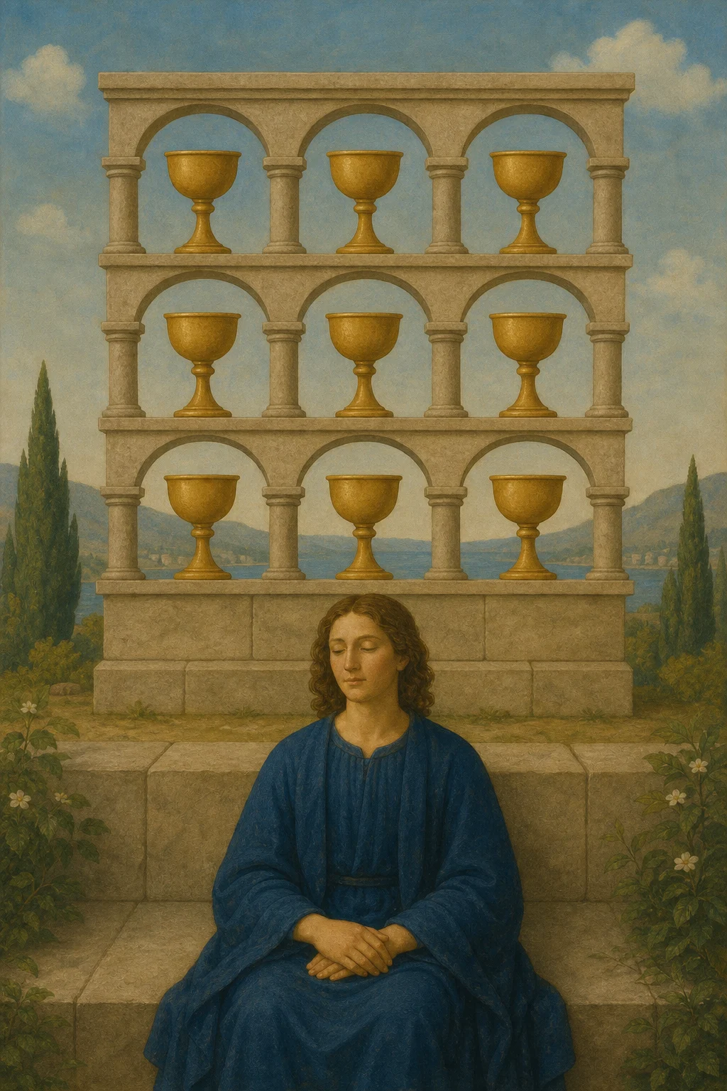 Nine of Cups tarot card
