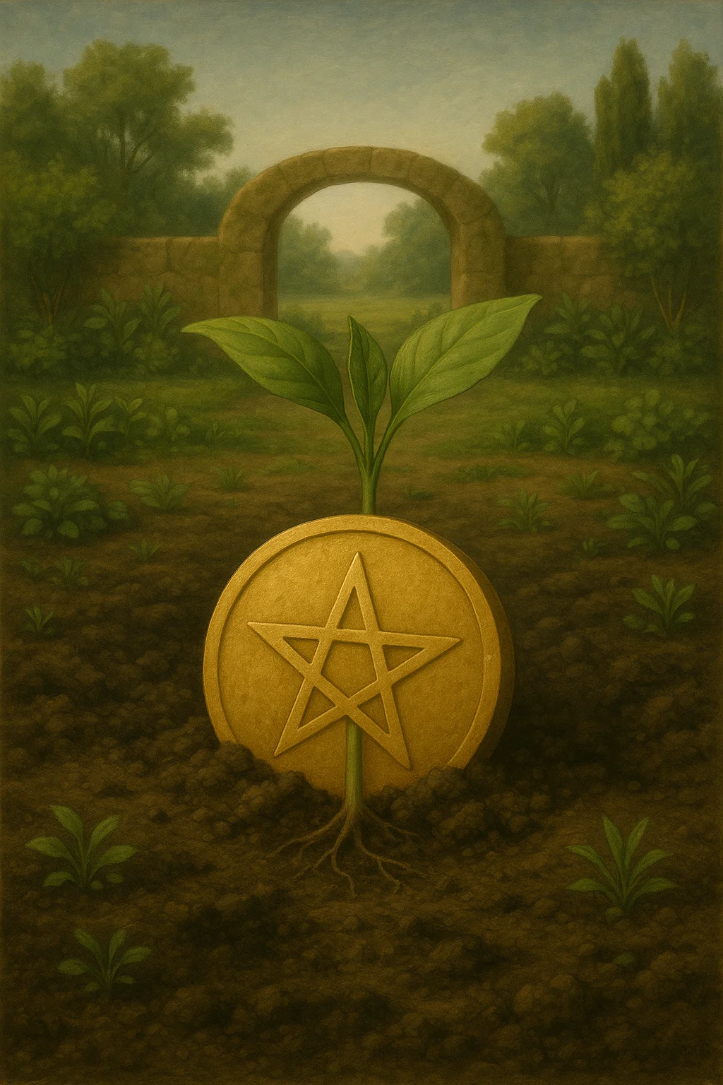Ace of Pentacles tarot card