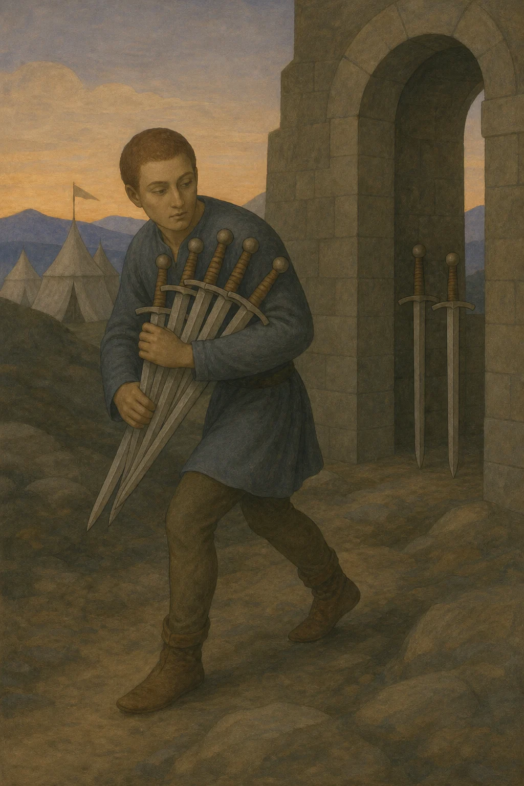 Seven of Swords tarot card