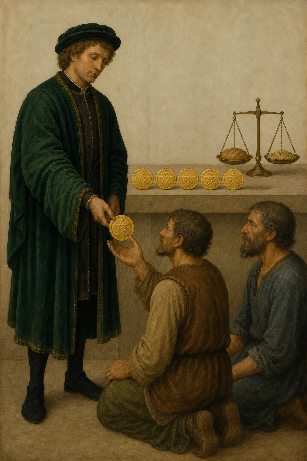 Six of Pentacles tarot card