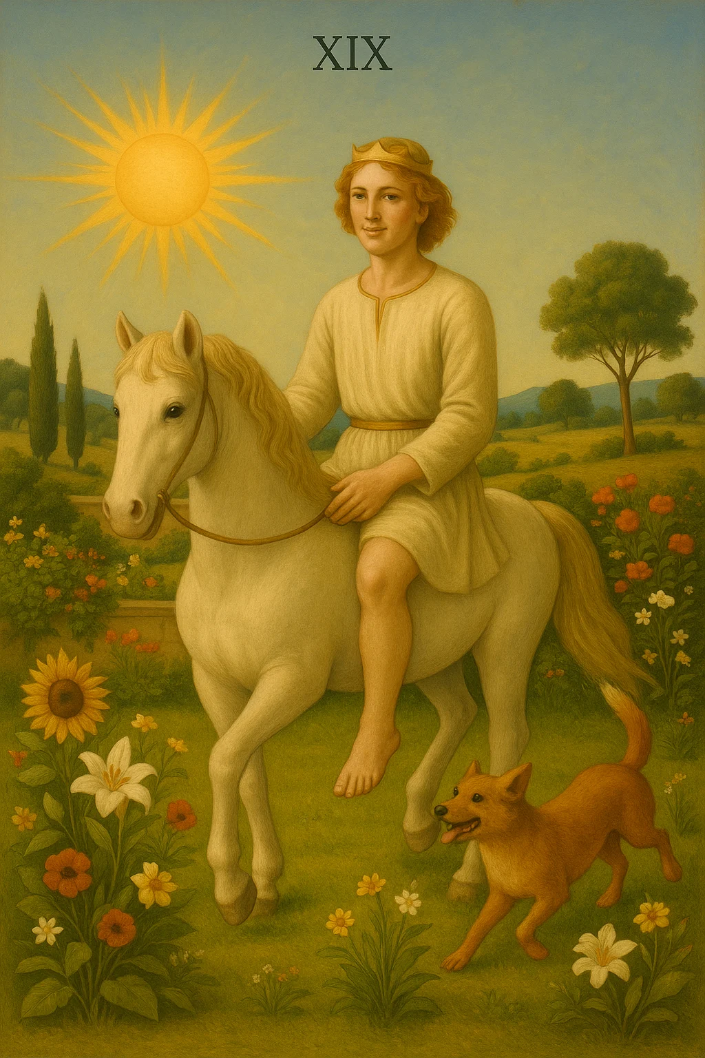 The Sun tarot card