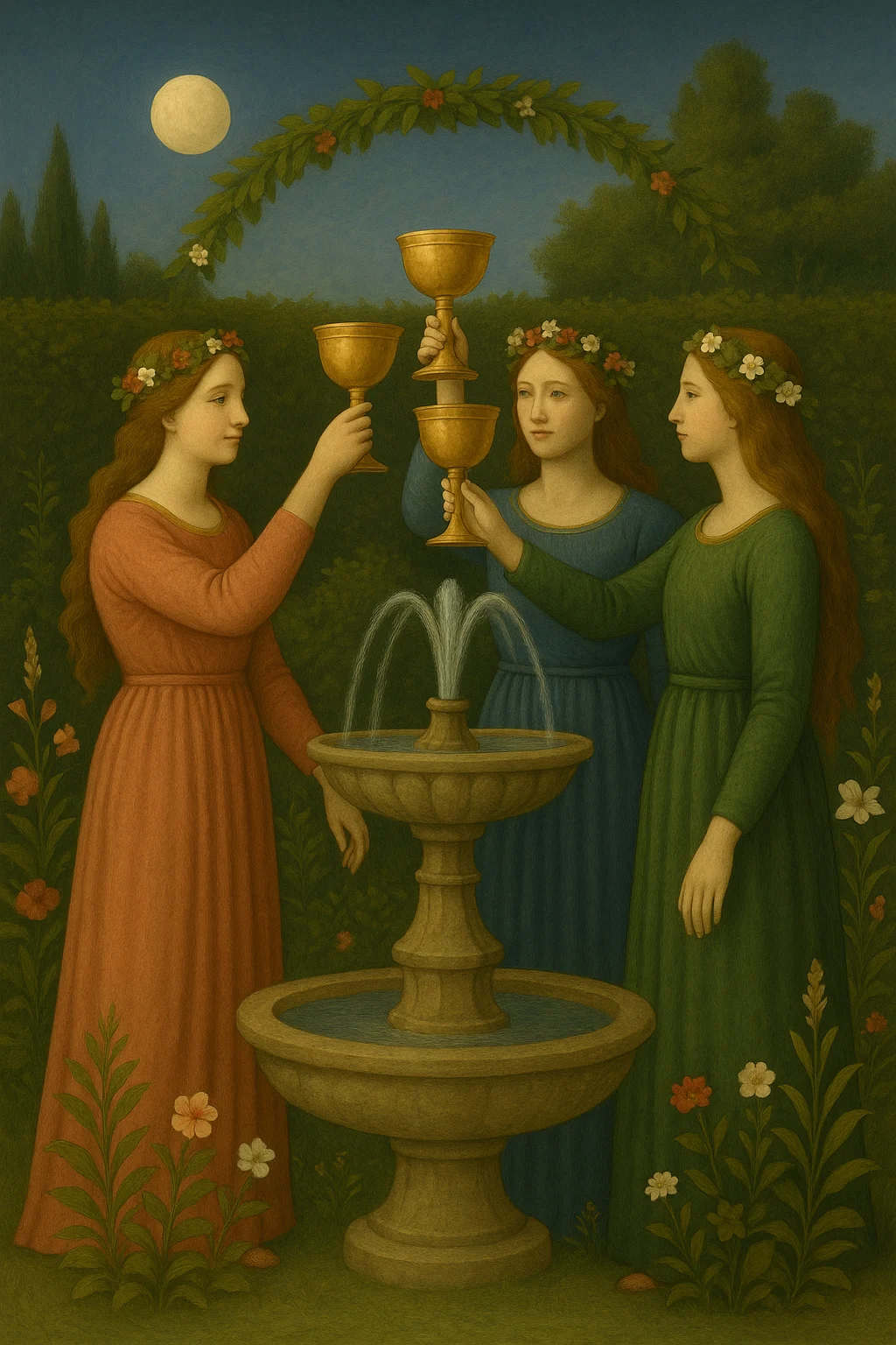 Three of Cups tarot card