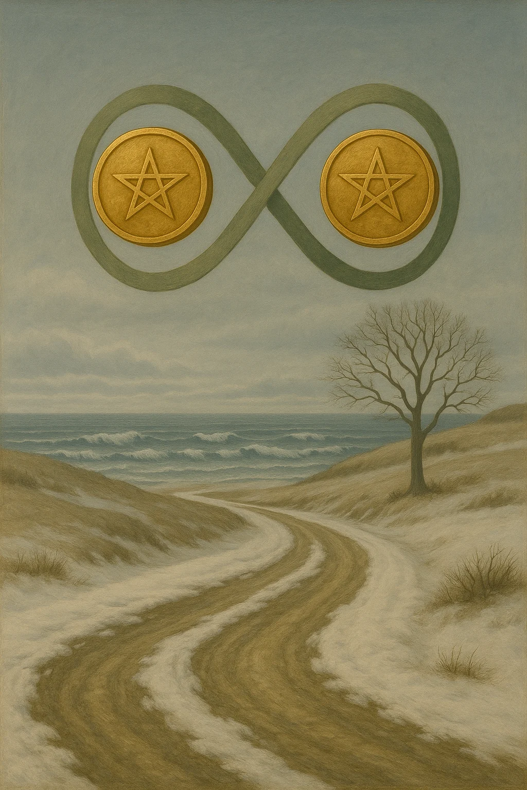 Two of Pentacles tarot card