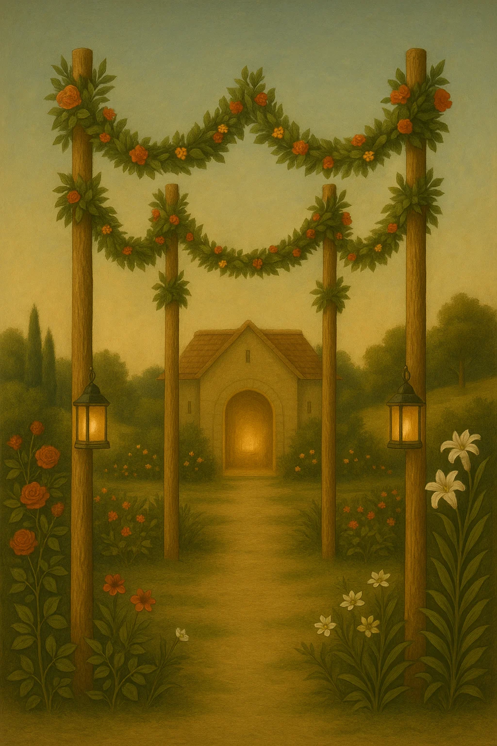 Four of Wands tarot card